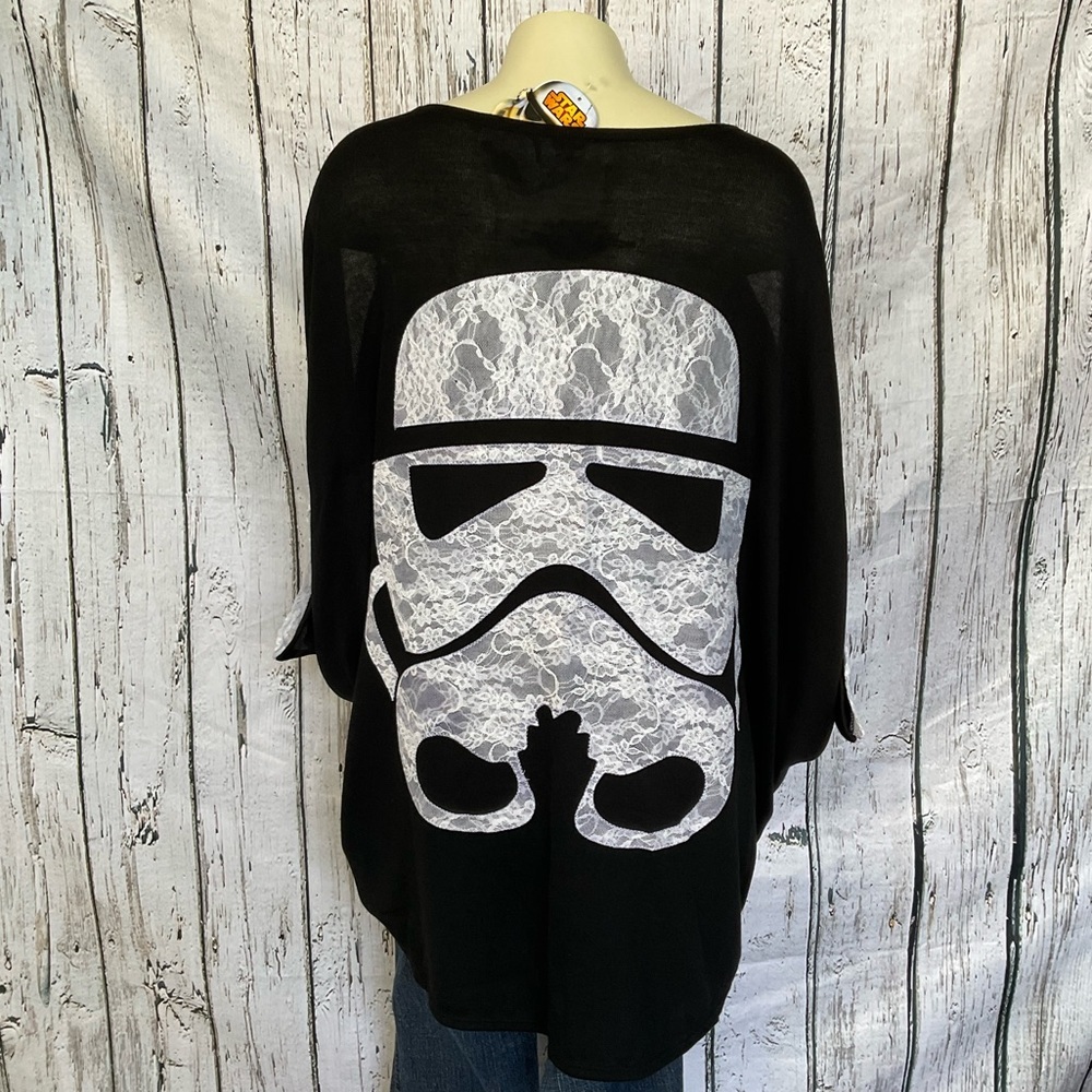 ⚜️HP⚜️ WeLoveFine x Star Wars Lace Stormtrooper Dolman Open Front Cardigan Med